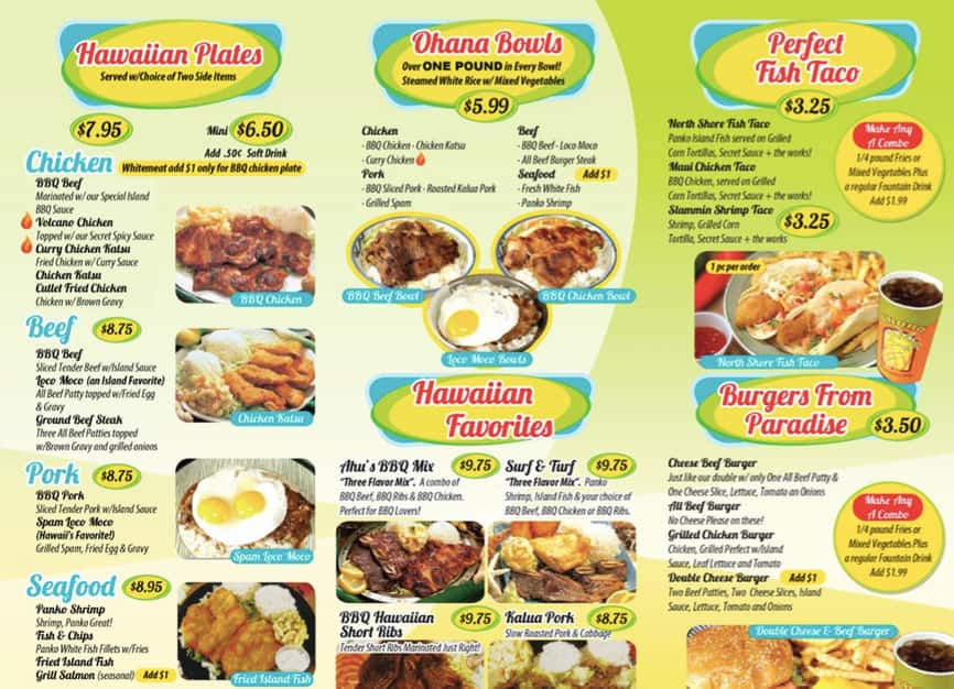 Ohana Hawaiian Bbq Menu Menu For Ohana Hawaiian Bbq Lawndale