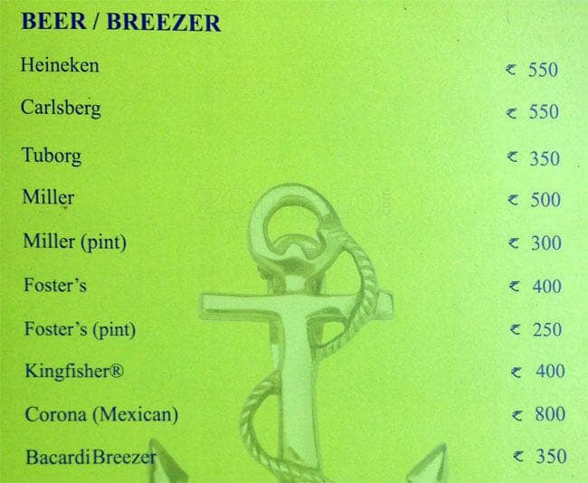 The Bridge Bistro Bar Polo Floatel menu