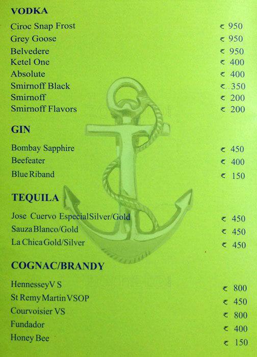The Bridge Bistro Bar Polo Floatel menu