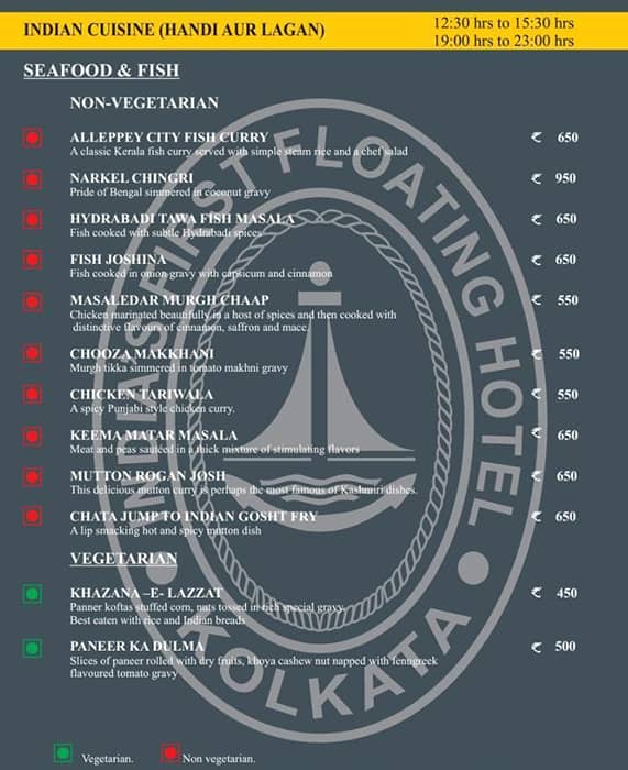 The Bridge Bistro Bar Polo Floatel menu