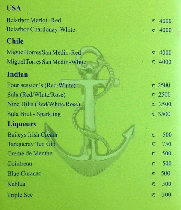 The Bridge Bistro Bar Polo Floatel menu