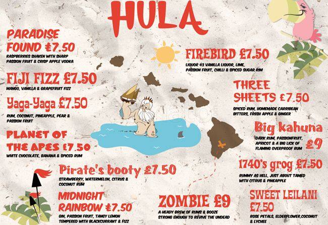 Hula menu