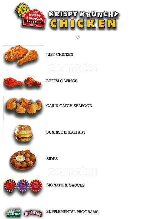 krispy krunchy chicken menu menu for krispy krunchy chicken east side san antonio