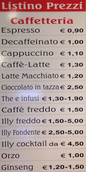 Bar Lux Speisekarte