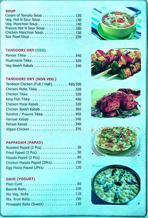 Menu at Punjabi Grill, Candolim