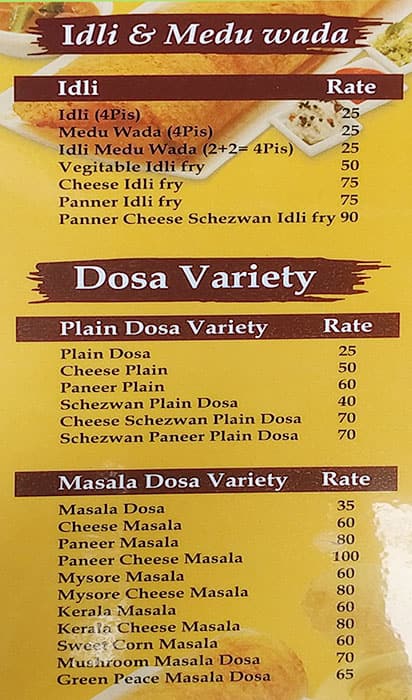 Menu of Hoppers, Near Andheri East Station, Mumbai