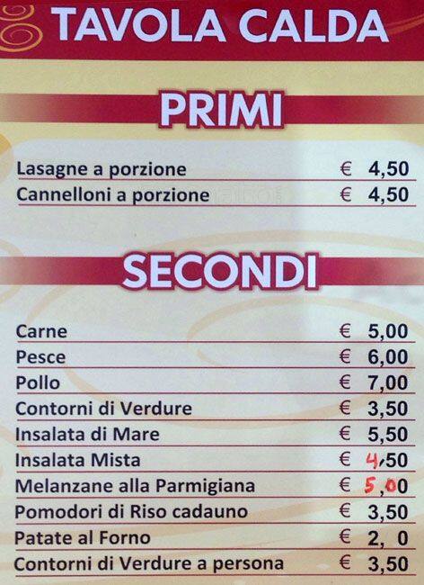 Menu di Pizza Fratelli 