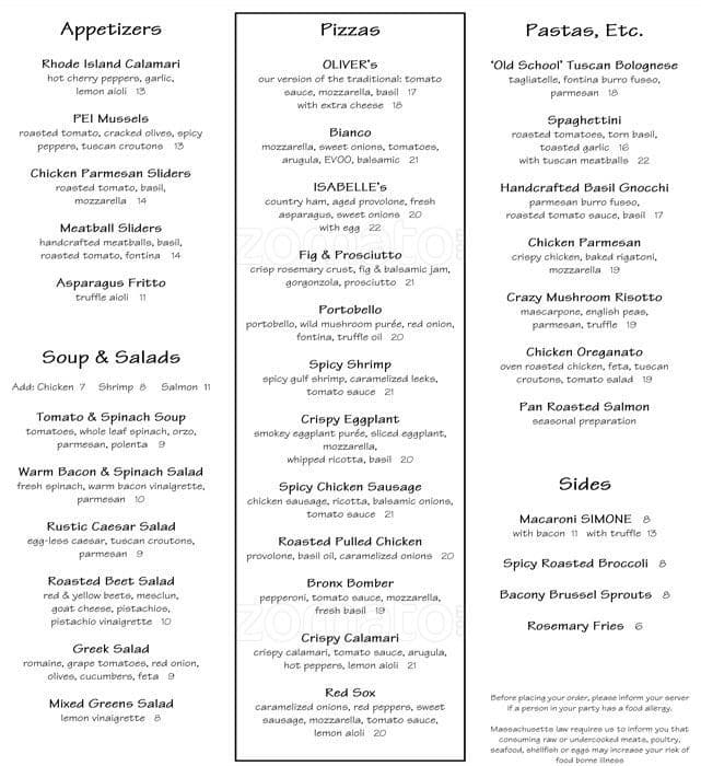 Figs Menu Menu For Figs Beacon Hill Boston
