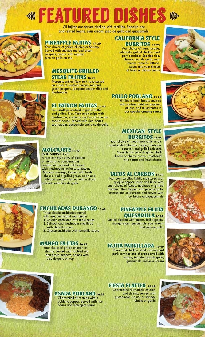 Menu at Agave Fresh Mex Restaurant and Cantina Ormond Beach, FL, Ormond ...