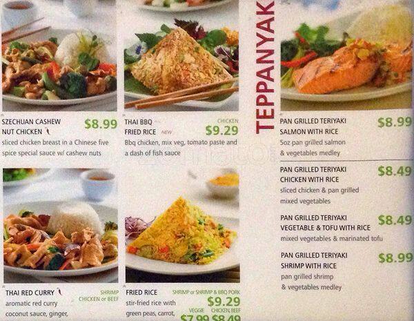 Spring Rolls menu