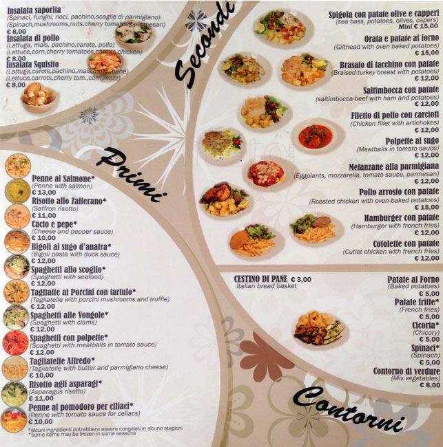 Menu de Squisito Cook