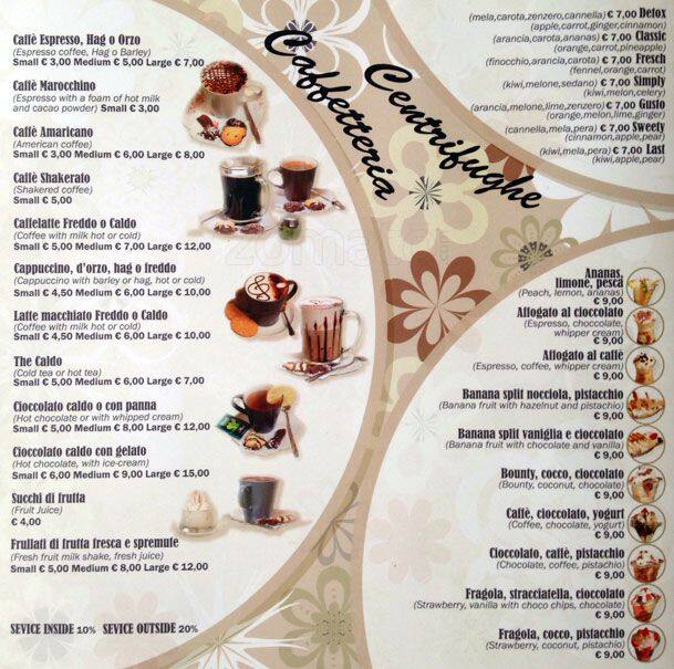 Menu de Squisito Cook