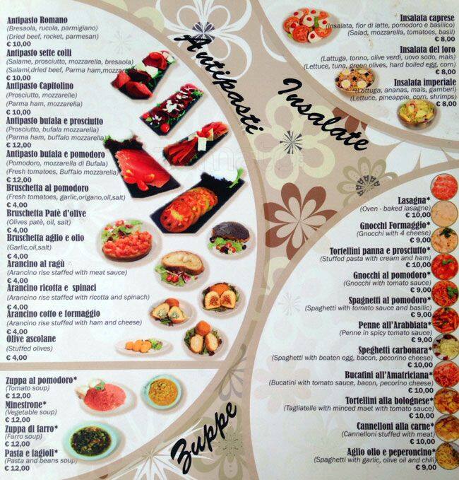 Menu de Squisito Cook