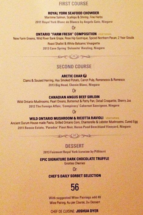 EPIC Restaurant & Lounge menu