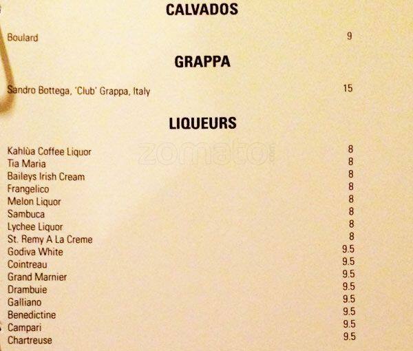 EPIC Restaurant & Lounge menu
