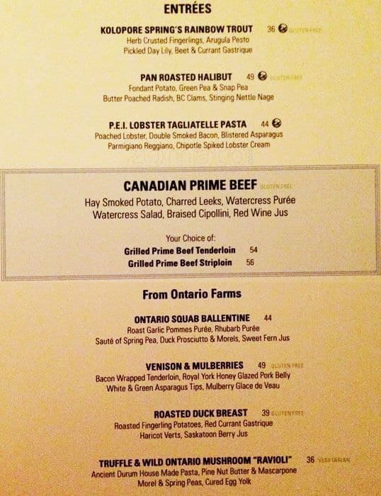 EPIC Restaurant & Lounge menu