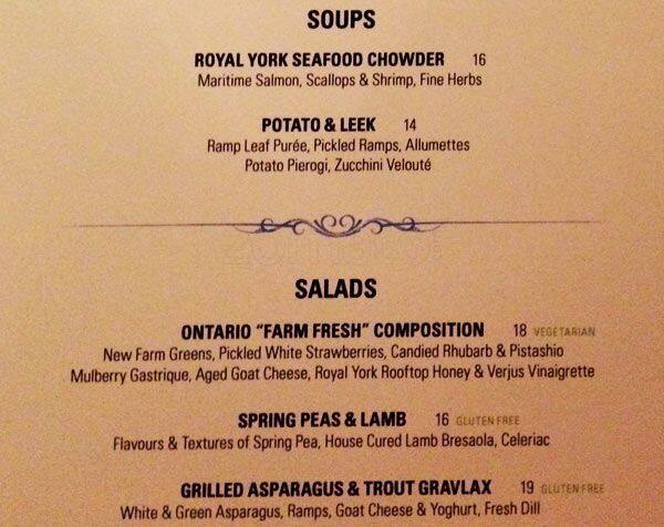 EPIC Restaurant & Lounge menu