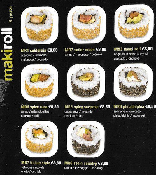 Menu di Mye Sushi 