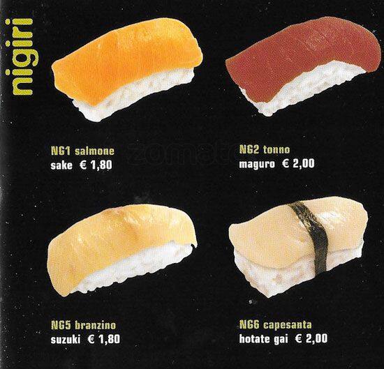 Menu di Mye Sushi 