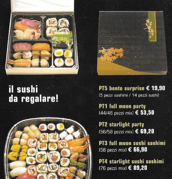 Menu di Mye Sushi 