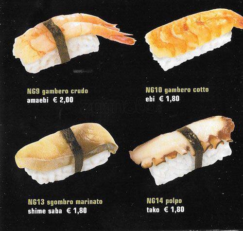Menu di Mye Sushi 