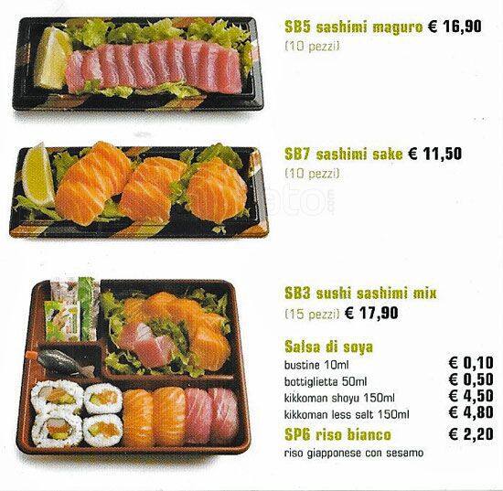 Menu di Mye Sushi 