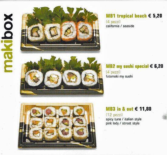 Menu di Mye Sushi 