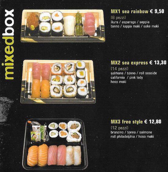 Menu di Mye Sushi 