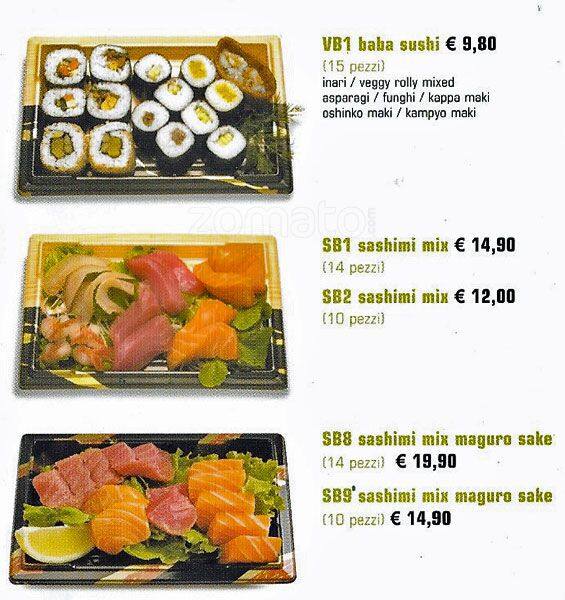 Menu di Mye Sushi 