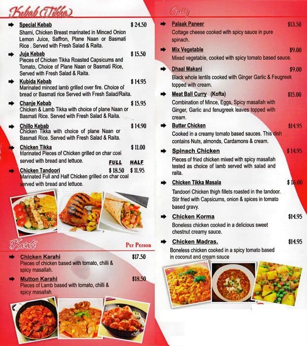 Menu at Belmont Kebab and Pizza pizzeria, Cloverdale