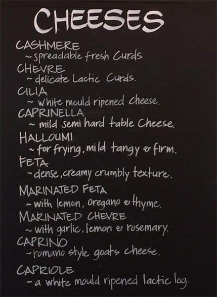 Main Ridge Menu Menu at Main Ridge Dairy cafe, Main Ridge