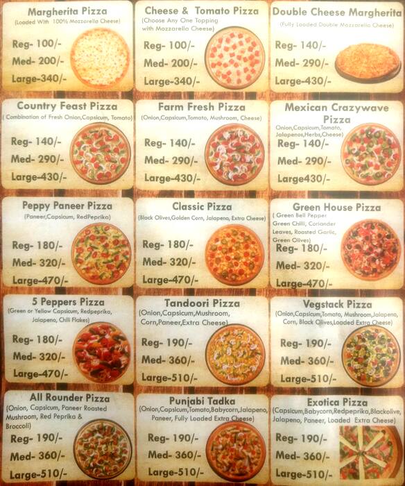Pizza Street Menu, Menu for Pizza Street, Mukherjee Nagar, New Delhi Zomato