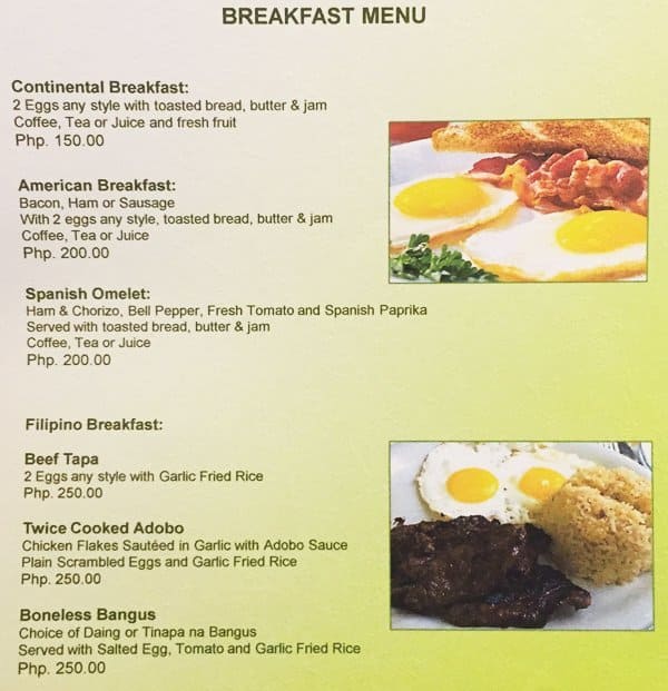 spanish breakfast foods list