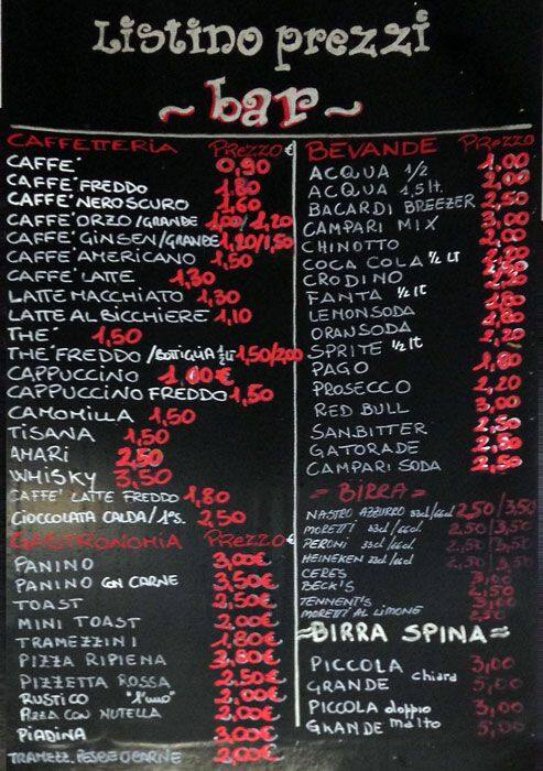 Menu di Nero Scuro Cafe 