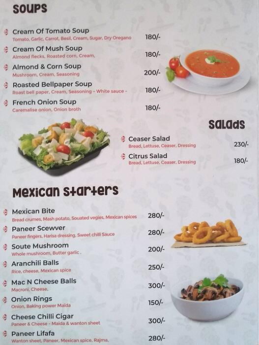 Pranaam - Pure Veg menu