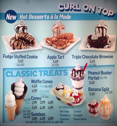 Dairy Queen Menu Menu for Dairy Queen Springfield Delaware County