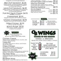 Olive Branch Bar Menu Menu For Olive Branch Bar New Brunswick