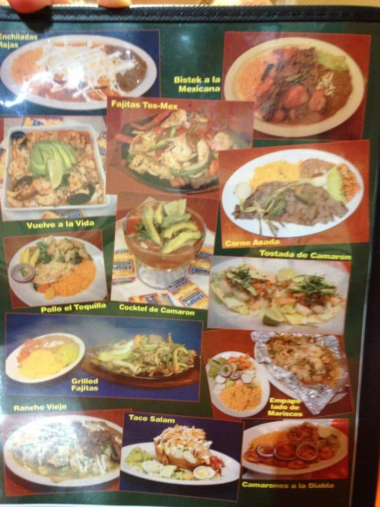 Menu at Tacos El Tequila restaurant, Cape Coral