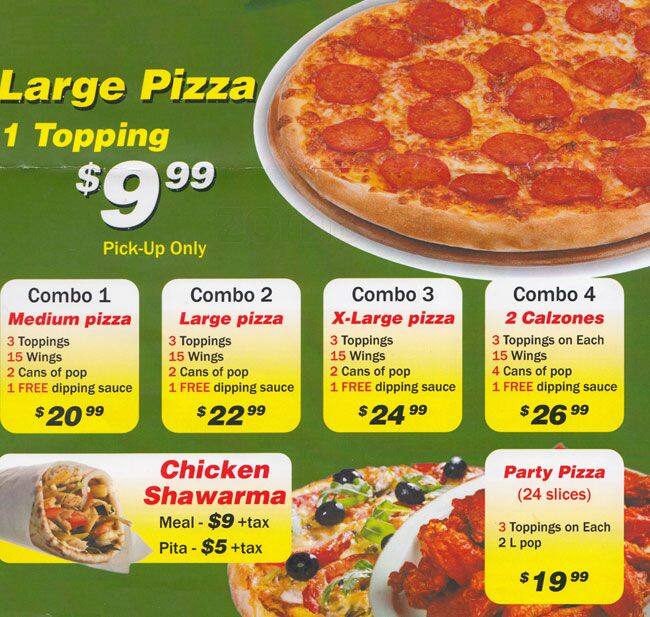 Burlington Pizza Menu, Menu for Burlington Pizza, Burlington, Toronto ...