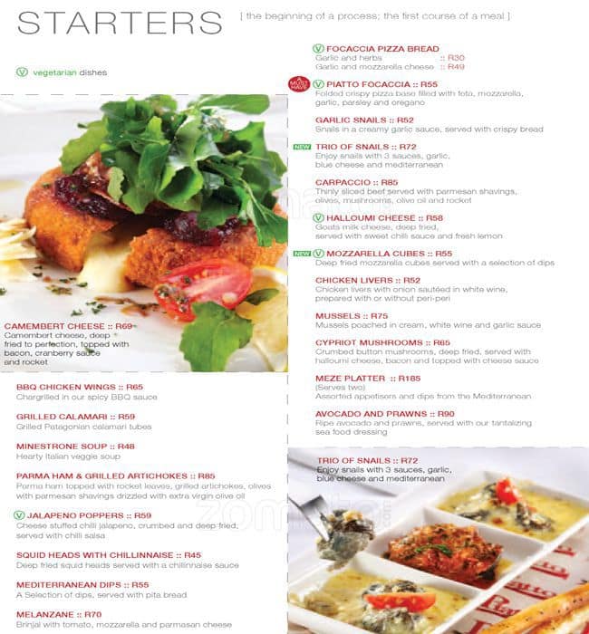 Piatto Menu, Menu for Piatto, Sandown, Sandton Zomato SA