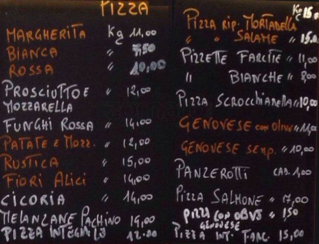 Menu di Panecaldo 