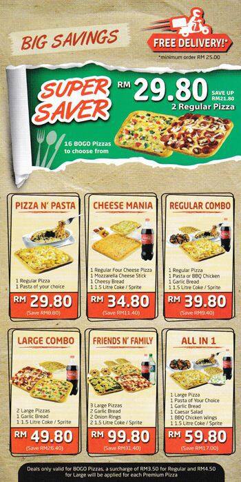 Cubes Pizza Menu Menu For Cubes Pizza Bandar Sunway Selangor