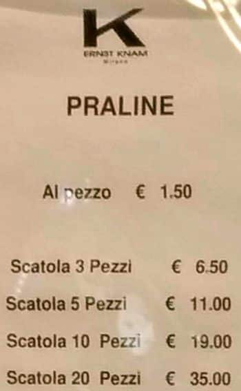 Menu di Ernst Knam 
