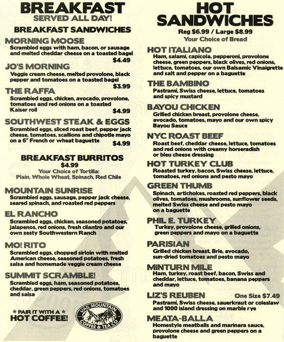 Smiling Moose Deli Menu, Menu for Smiling Moose Deli, Westminster
