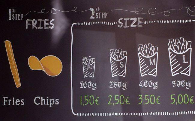 King Fries Speisekarte