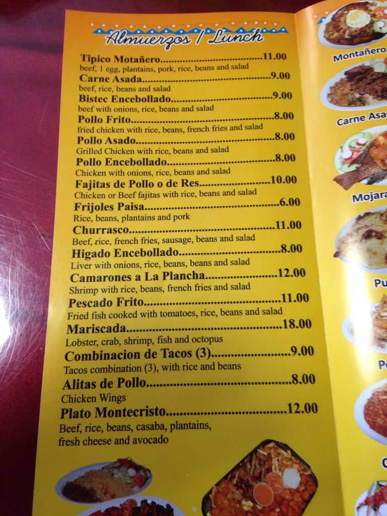 Tacqueria Montecristo Menu For Tacqueria Montecristo Somerville Menu
