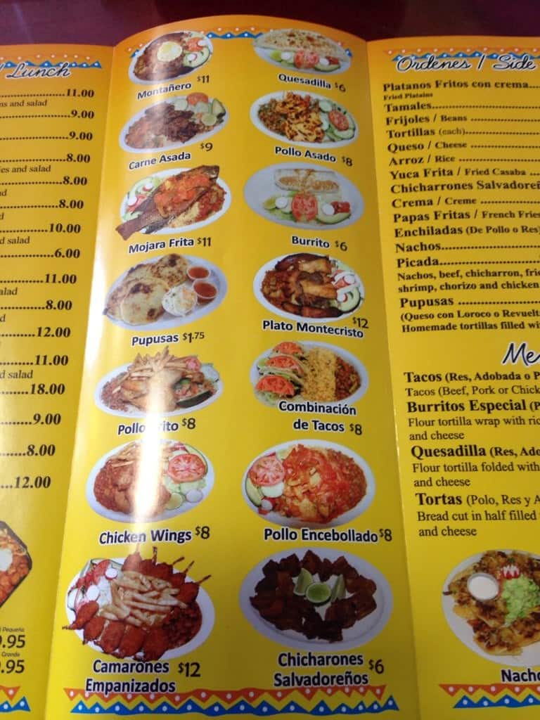 Menu At Montecristo Restaurant Somerville 146 Broadway The Restaurant Information Including Montecristo Menu Items And Prices May Have Been Modified Since Last Website Update