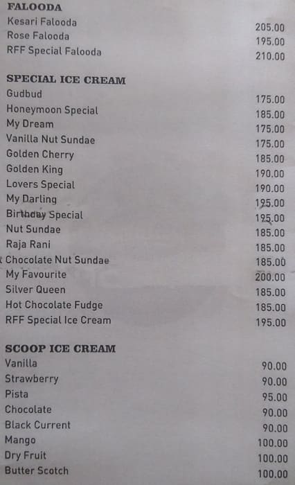 Rajathadri Food Fort menu
