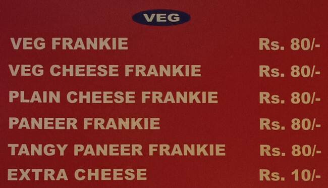 Tibb's Frankie - Serving Rolls Since 1969 menu