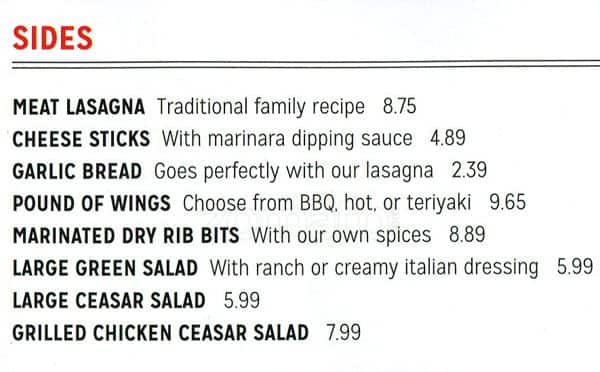 Menu de Pepperoni Cafe